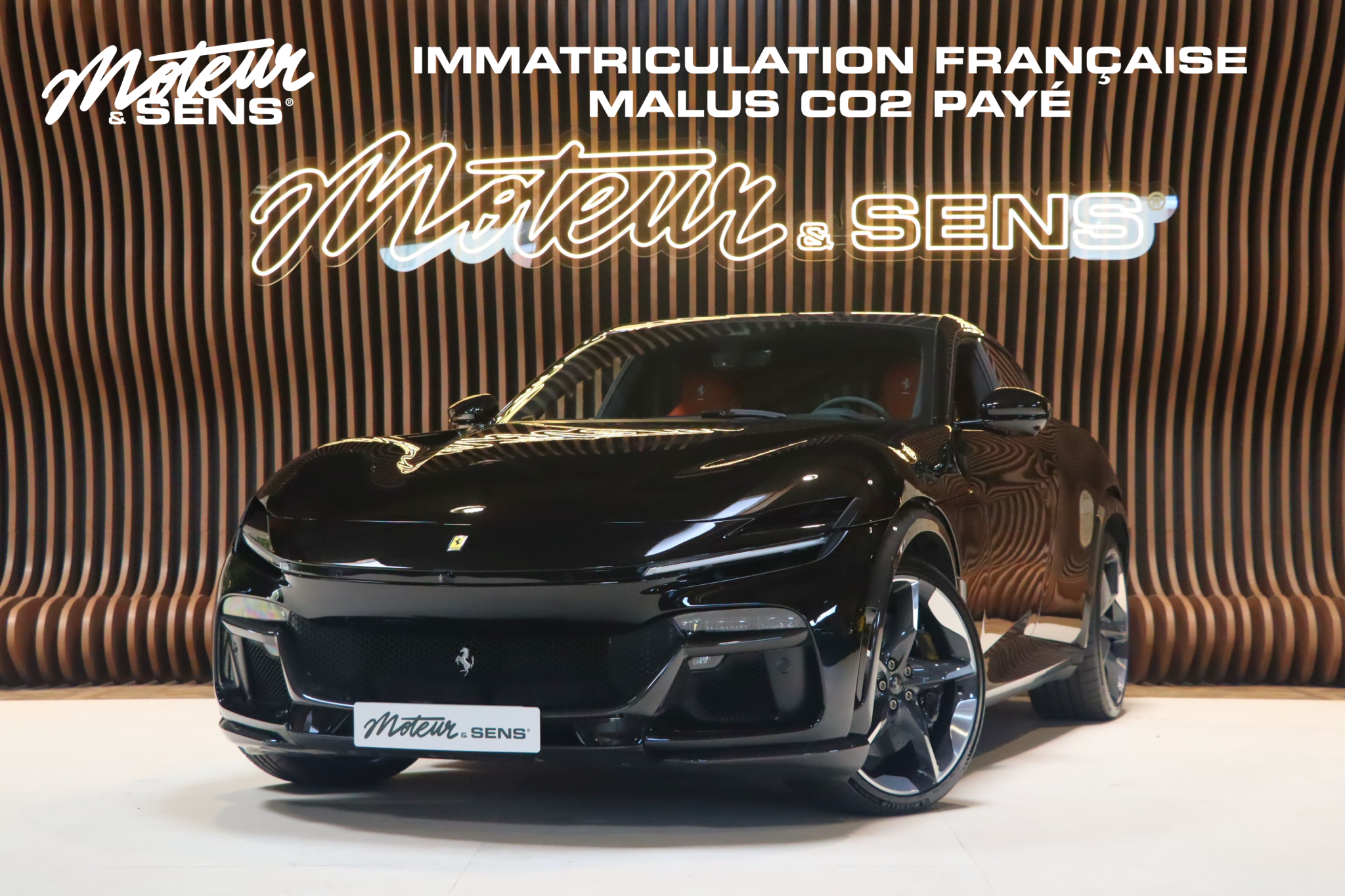 Ferrari Purosangue « Atelier » – Nero Stellato, immatriculation française