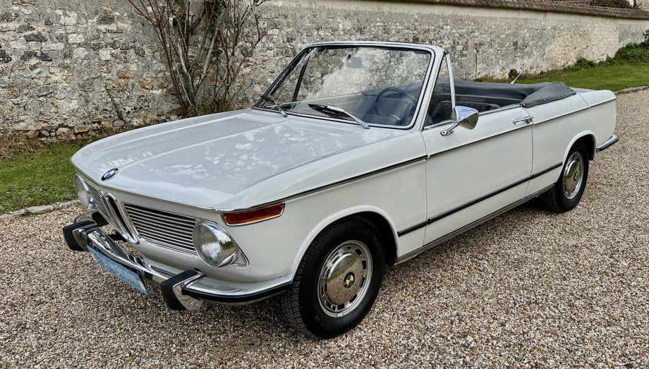 BMW 1600-2 Cabriolet Baur 1969, quatre places d'origine, blanc Chamonix – Photo 1