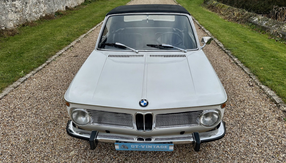 BMW 1600-2 Cabriolet Baur 1969, quatre places d'origine, blanc Chamonix – Photo 19
