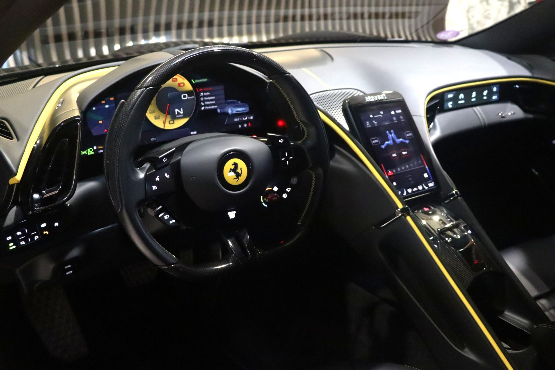 Ferrari Roma V8 3.9 620 ch - Nero Daytona - 24 800 km – Photo 21