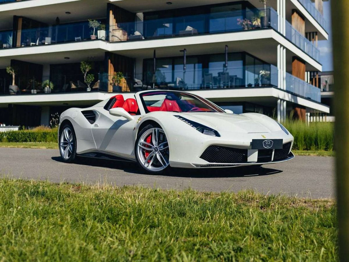 Ferrari 488 Spider — Bianco Italia, carbone intégral, garantie Ferrari – Photo 2