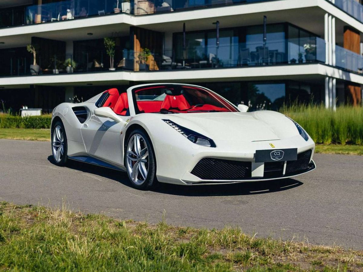 Ferrari 488 Spider — Bianco Italia, carbone intégral, garantie Ferrari – Photo 3