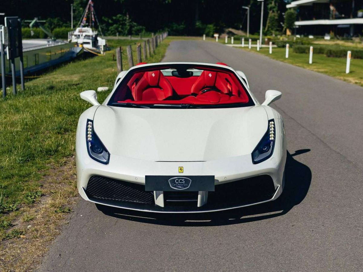 Ferrari 488 Spider — Bianco Italia, carbone intégral, garantie Ferrari – Photo 4