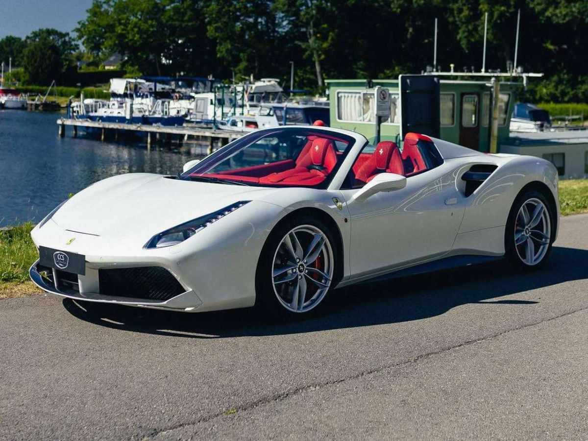 Ferrari 488 Spider — Bianco Italia, carbone intégral, garantie Ferrari – Photo 6