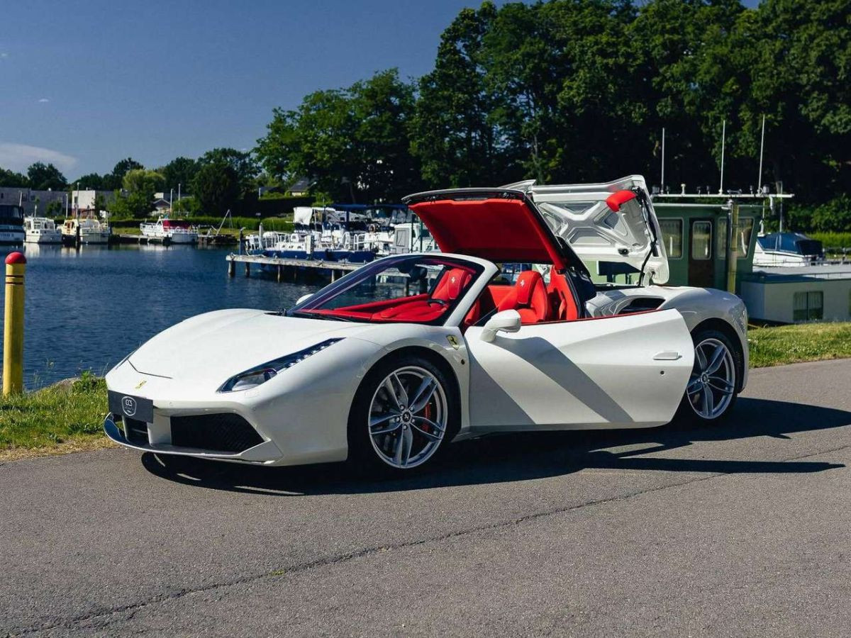 Ferrari 488 Spider — Bianco Italia, carbone intégral, garantie Ferrari – Photo 7