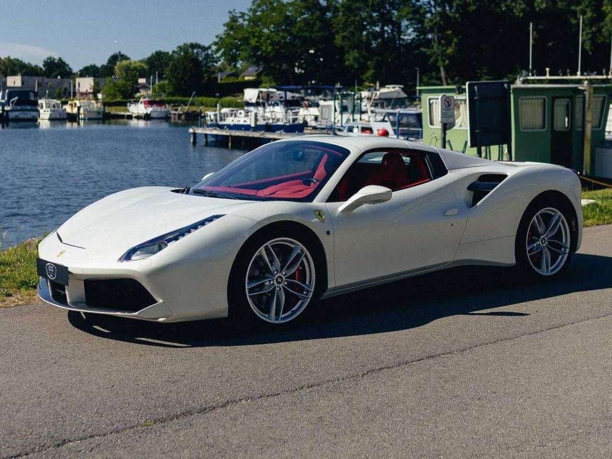 Ferrari 488 Spider — Bianco Italia, carbone intégral, garantie Ferrari – Photo 8