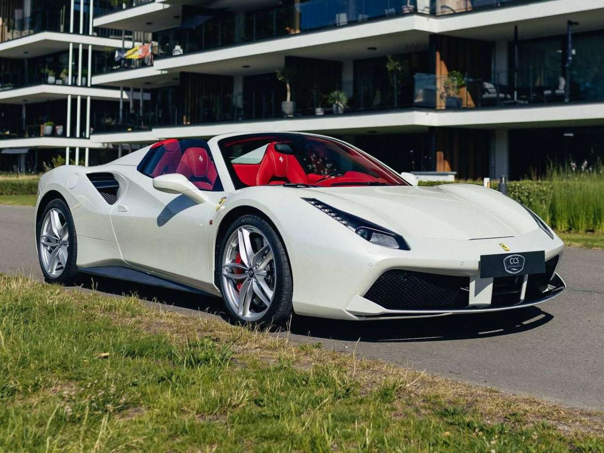 Ferrari 488 Spider — Bianco Italia, carbone intégral, garantie Ferrari – Photo 9